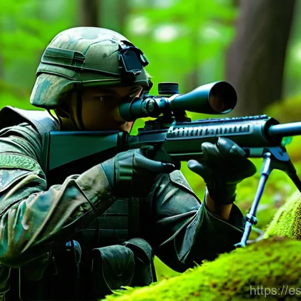 육군 위장술 기본 원칙 - **Prompt 1: Classic Forest Ambush**
"A highly detailed, realistic image of a military sniper, fu...