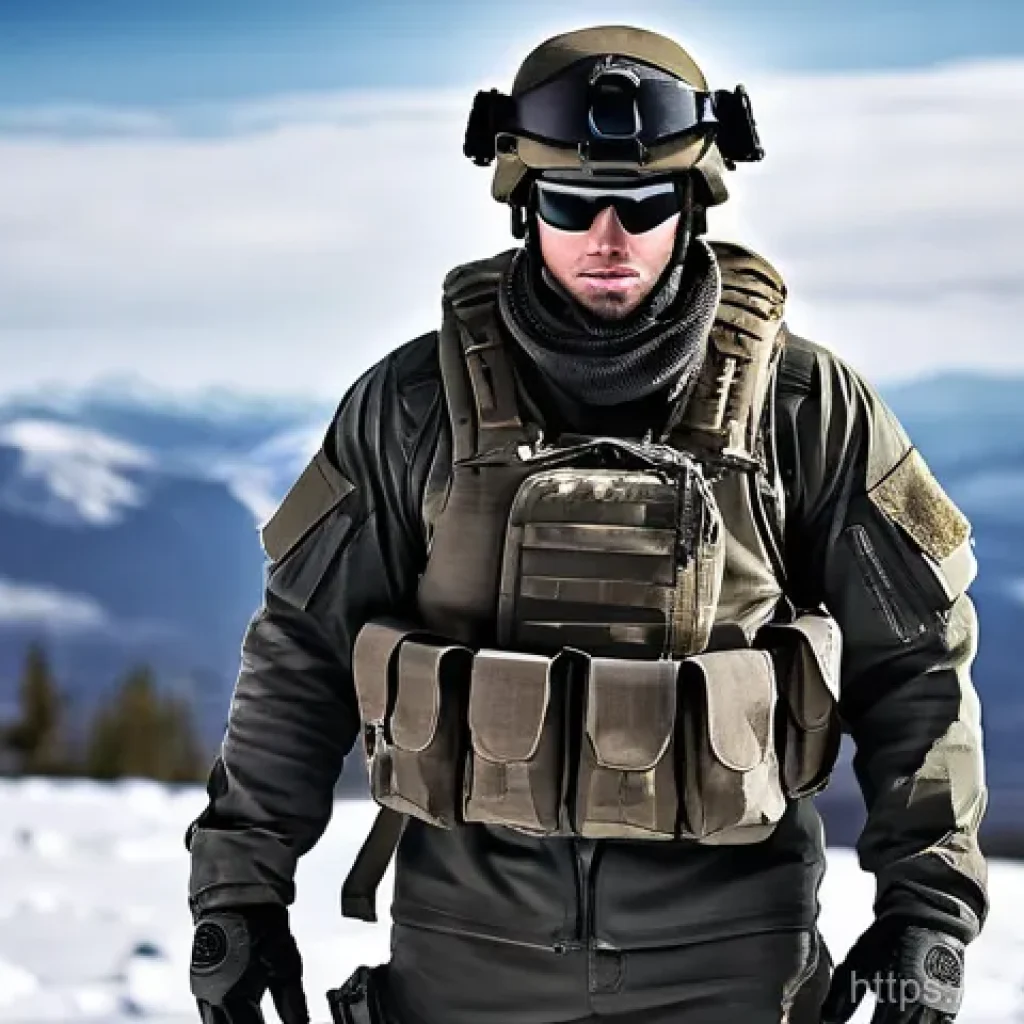 육군 부대 내 동계 장비 - **Prompt 1: Advanced Reactive Winter Combat Gear**
A highly detailed, full-body shot of a male s...