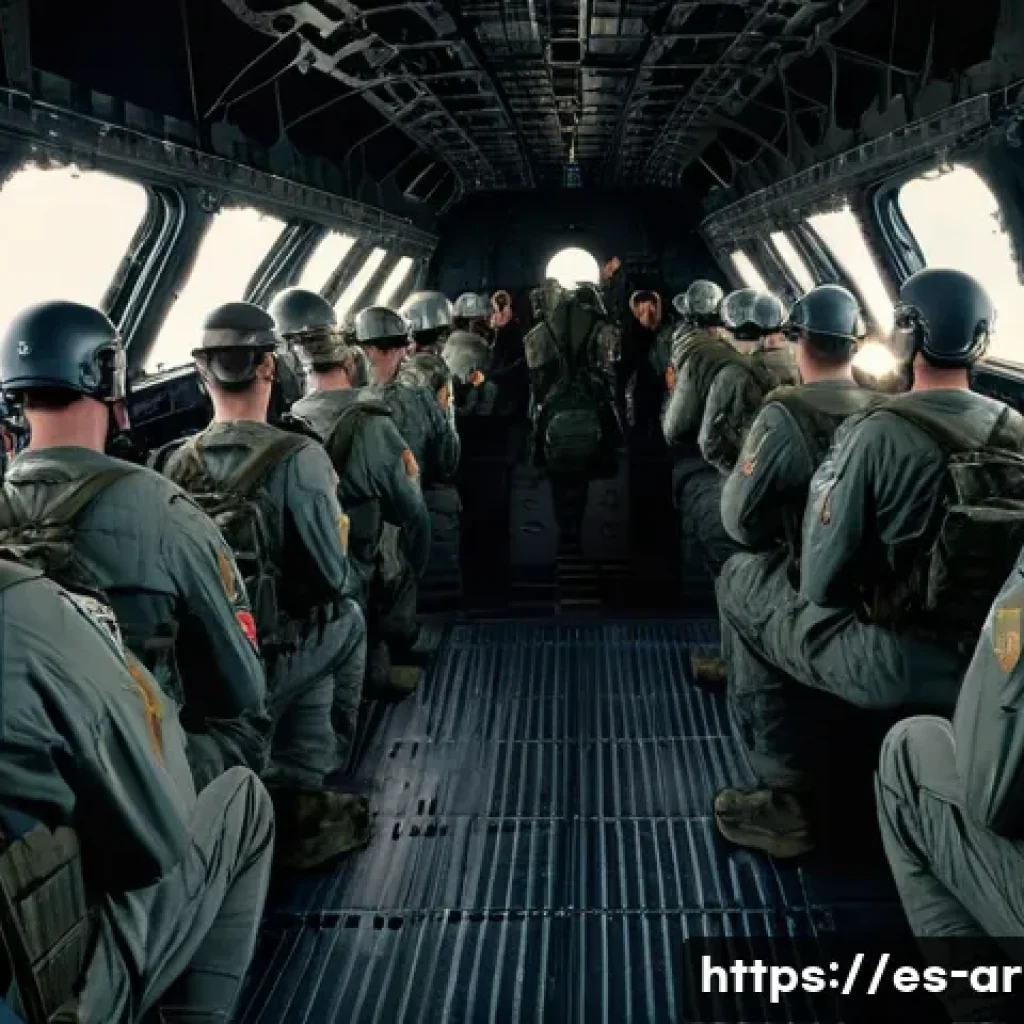 육군 공수부대 훈련 과정 - **Psychological and Physical Resilience Training**
"A group of diverse paratrooper recruits, ful...