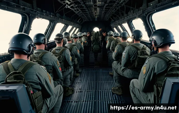 육군 공수부대 훈련 과정 - **Psychological and Physical Resilience Training**
    "A group of diverse paratrooper recruits, ful...